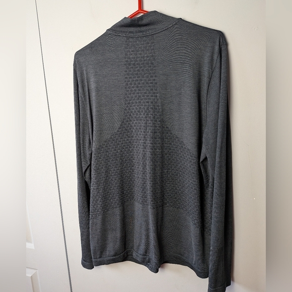 KARBON Men 1/4 Zip Crewneck Size L Dark Gray Color Sweatshirt - Picture 8 of 10